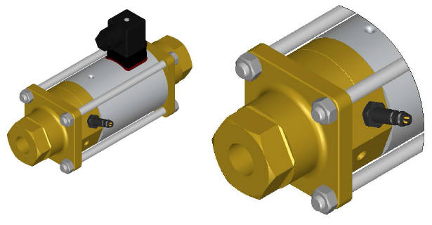 Coax valve with position feed back switches