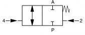 symbol for 2/2 way normally closed pilot