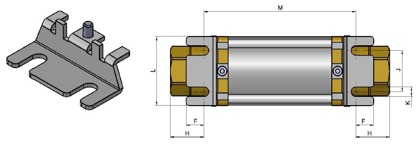 Coax mounting brackets